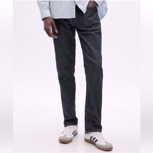 GAP Slim Coupe Etroite Jeans Gay Mens Gray Straight Leg Zipper Fly‎ Pant 35 / 30